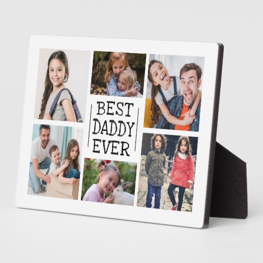 Moderne FotoCollage | Best Daddy Ever Fotoplatte (Seite)