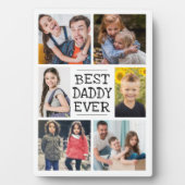 Moderne FotoCollage | Best Daddy Ever Fotoplatte (Vorderseite)