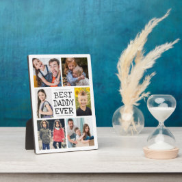 Moderne FotoCollage | Best Daddy Ever Fotoplatte