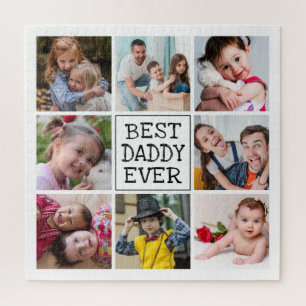 Moderne FotoCollage   Best Daddy Ever Puzzle