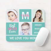 Moderne FotoCollage "Beste Mama je" Mouse Pad Mousepad (Mit Mouse)
