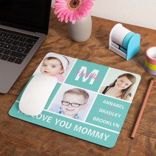 Moderne Fotocollage 'Beste Mutter überhaupt' Mausp Mousepad