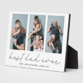 Moderne FotoCollage Bester Vater je bewahren Fotoplatte (Seite)