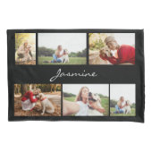 Moderne FotoCollage Black Kissenbezug (Vorderseite)