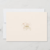 Moderne Fotocollage Boho-Hochzeit Save The Date (Rückseite)