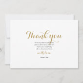 Moderne Fotocollage Dankeskarte (Rückseite)