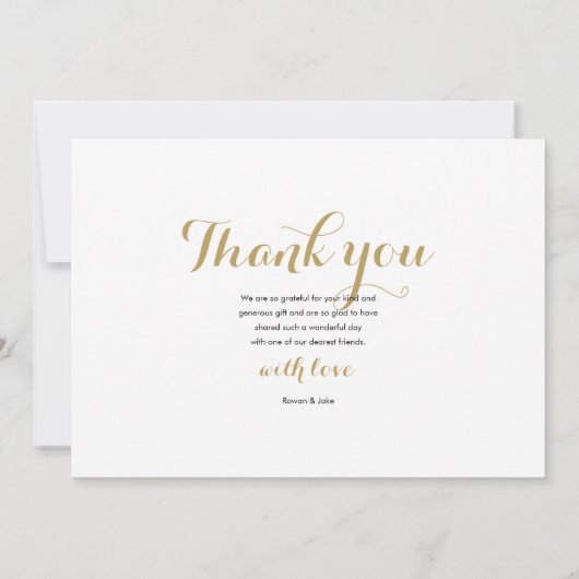 Moderne Fotocollage Dankeskarte (Rückseite)