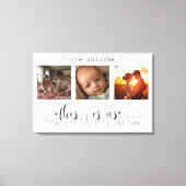 Moderne FotoCollage Das sind wir Leinwanddruck (Vorderseite)