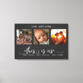 Moderne FotoCollage Das sind wir Leinwanddruck (Vorderseite)