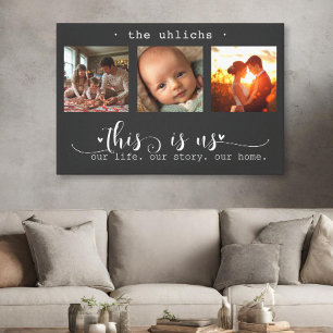 Moderne FotoCollage Das sind wir Leinwanddruck