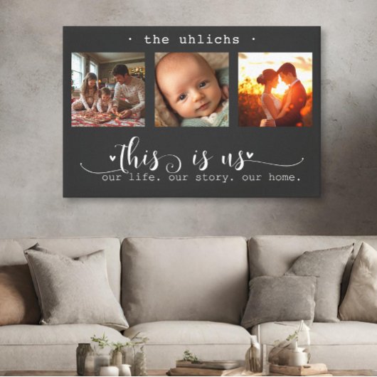 Moderne FotoCollage Das sind wir Leinwanddruck