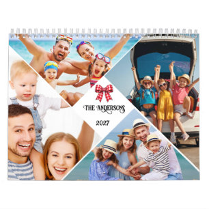 Moderne Fotocollage Familie Jahr Erstellen Sie Ihr Kalender