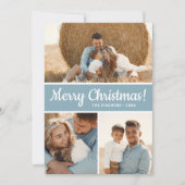 Moderne FotoCollage Feiertagskarte (Vorderseite)