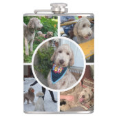 Moderne FotoCollage Flachmann (Vorderseite)