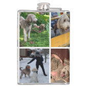 Moderne FotoCollage Flachmann (Rückseite)