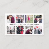 Moderne FotoCollage | Fotograf Visitenkarte (Vorderseite)