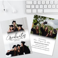 Moderne Fotocollage Friends Graduation Party