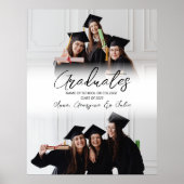 Moderne Fotocollage Friends Graduation Party Poster (Vorne)