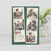 Moderne Fotocollage Frohe Feiertage Einfach Feiertagskarte (Stehend Vorderseite)