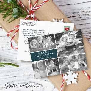 Moderne Fotocollage Frohe Weihnachten