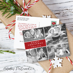 Moderne Fotocollage Frohe Weihnachten