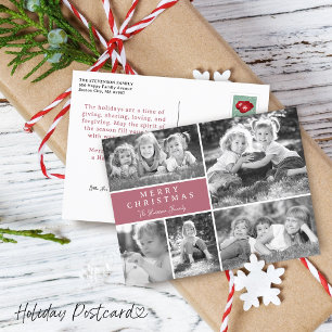 Moderne Fotocollage Frohe Weihnachten