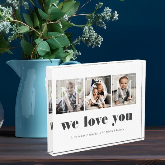 Moderne FotoCollage für Mamas Fotoblock