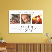 Moderne Fotocollage Genießen Sie die Kleinen Dinge Leinwanddruck (Insitu (Wohnzimmer))