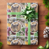 Moderne FotoCollage Geschenkpapier