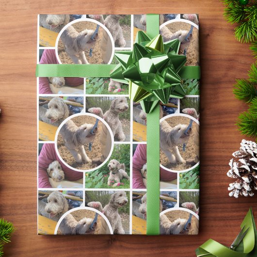 Moderne FotoCollage Geschenkpapier