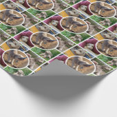 Moderne FotoCollage Geschenkpapier (Ecke)
