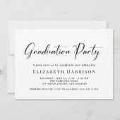 Moderne Fotocollage Graduation Party Einladung (Rückseite)