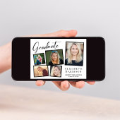 Moderne Fotocollage Graduation Party Einladung