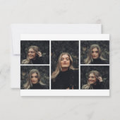 Moderne Fotocollage Graduation Party Einladung (Rückseite)