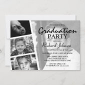 Moderne Fotocollage Graduation Party Einladung (Vorderseite)