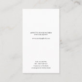 Moderne Fotocollage-Hochzeitsfotografie-Script Visitenkarte (Rückseite)