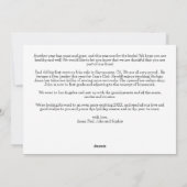 Moderne FotoCollage im Jahr Feiertagskarte (Rückseite)