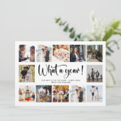 Moderne FotoCollage im Jahr Feiertagskarte (Stehend Vorderseite)