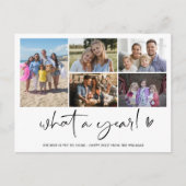 Moderne FotoCollage im Jahr Feiertagspostkarte (Vorderseite)