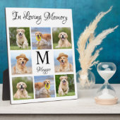 Moderne Fotocollage in Love Memory Pet Memorial Fotoplatte (Seite)