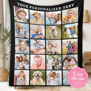 Moderne Fotocollage Individuelle Familie 20 Bilder Sherpadecke