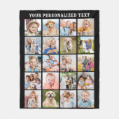 Moderne FotoCollage - individuelle Familienfotos 2 Fleecedecke (Vorderseite)