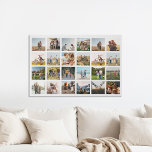 Moderne FotoCollage Künstlicher Leinwanddruck<br><div class="desc">Erstellen Sie Ihre eigenen personalisierten Foto Collage Imitats Leinwand drucken mit 24 Ihrer Lieblings-Fotos.</div>