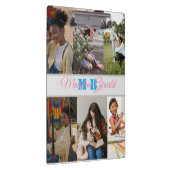 Moderne FotoCollage mit Monogramm Klemmbrett (Rechts)