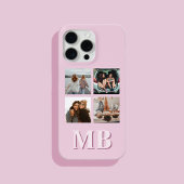 Moderne Fotocollage-Monogramm iPhone Hülle