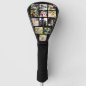 Moderne Fotocollage-Monogramm personalisierter Gol Golf Headcover (Vorderseite)