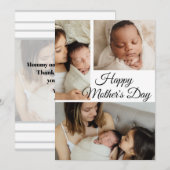 Moderne Fotocollage | Muttertag Grußkarte Feiertagskarte (Vorne/Hinten)