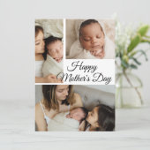 Moderne Fotocollage | Muttertag Grußkarte Feiertagskarte (Stehend Vorderseite)