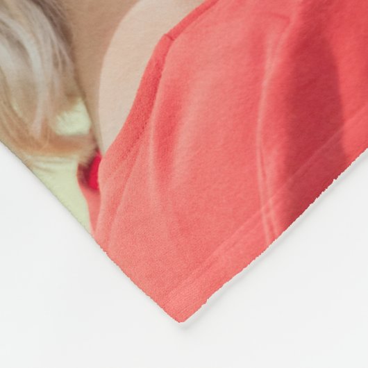 Moderne Fotocollage Name Fleece Blanket (Ecke)