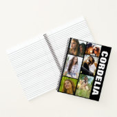 Moderne Fotocollage & Name Notizblock (Innenseite)
